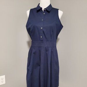 Banana Republic A-line cotton dress with pockets